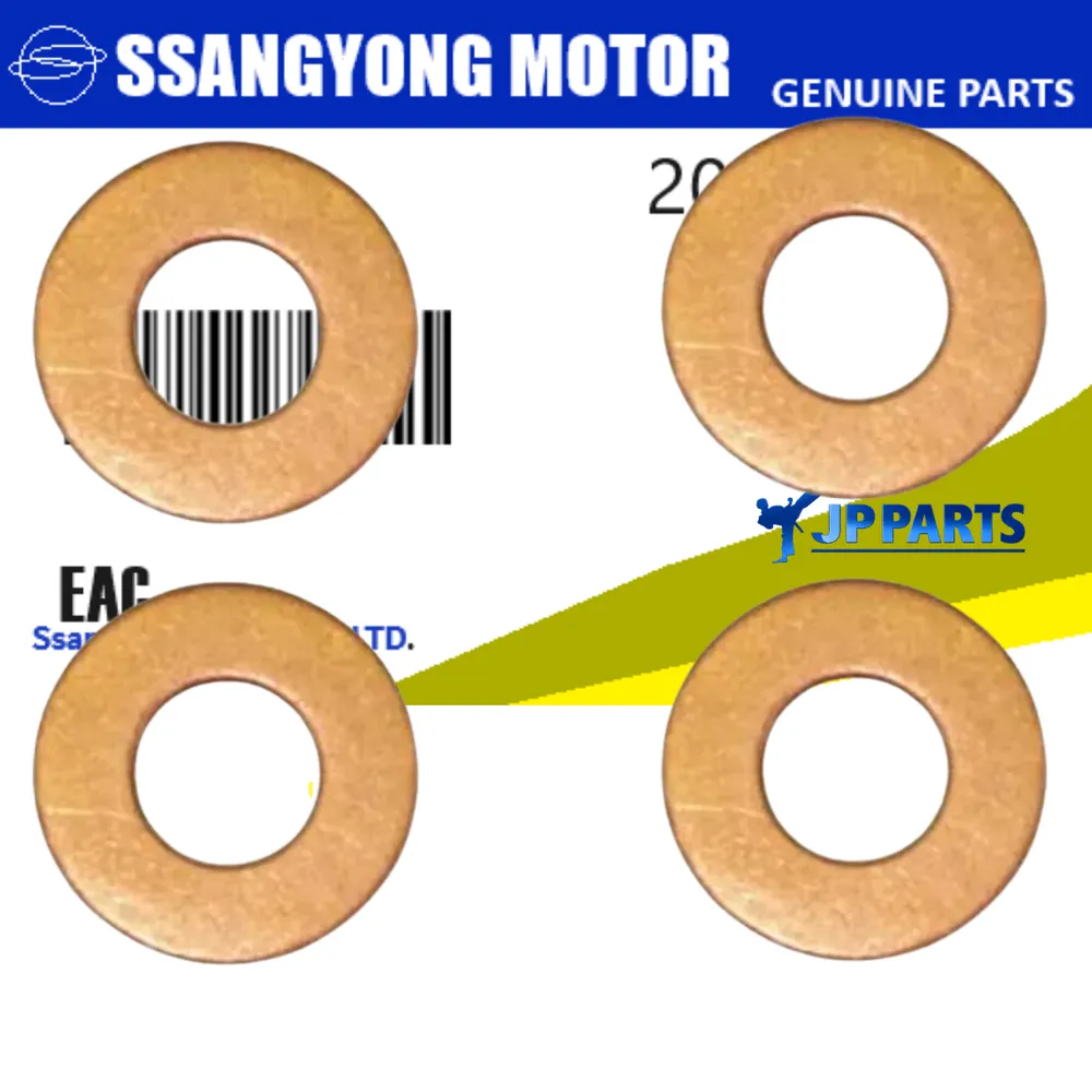 Arruela de Bico Injetor Jogo com 04 Peças SsangYong Actyon SUV 2.0 Actyon Sport 2.0 Kyron 2.0 Diesel