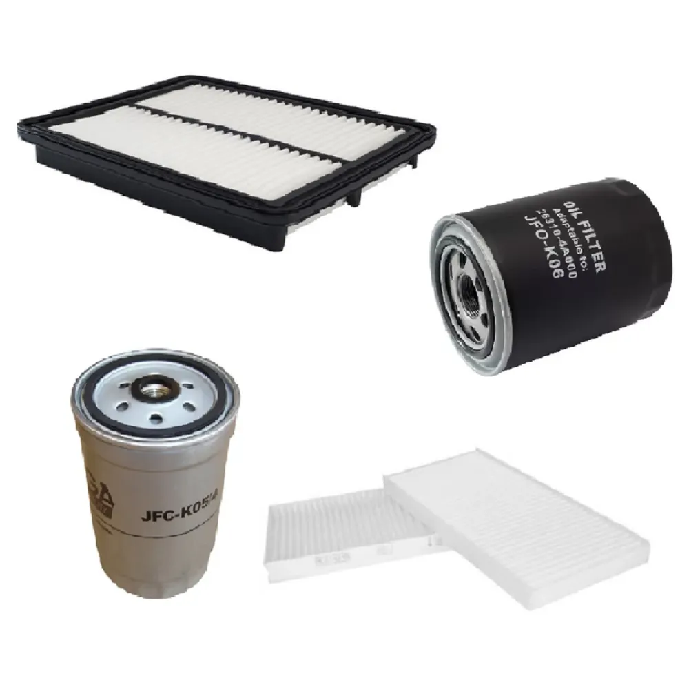 KIT FILTRO KIA SORENTO 2.5 16V CRDI DIESEL APOS 2008 JP000750 JP000984 JP000959 JP001053