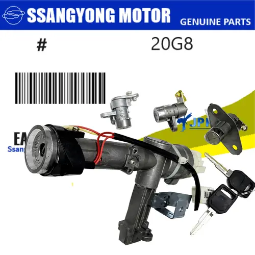 Chave Ignição + Cilindros de Porta (Jogo) SsangYong Actyon SUV Actyon Sport Até 2007