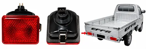 Lanterna Neblina Traseira LE Effa Hafei Pick-Up CN Auto Towner Junior Pick-Up