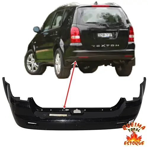 Parachoque Traseiro SsangYong Rexton 2.7 Diesel - Usado