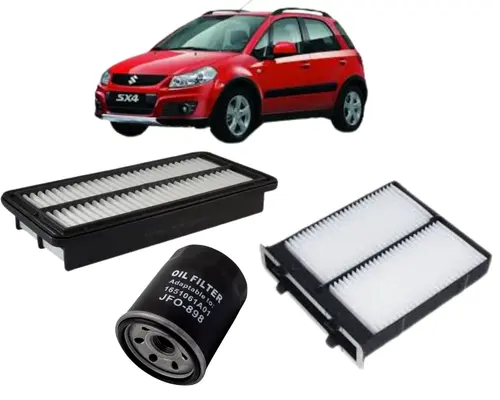 KIT FILTRO SUZUKI SX4 2.0 16V 145CV GASOLINA APOS 2009 JP000825 JP002245 JP002248