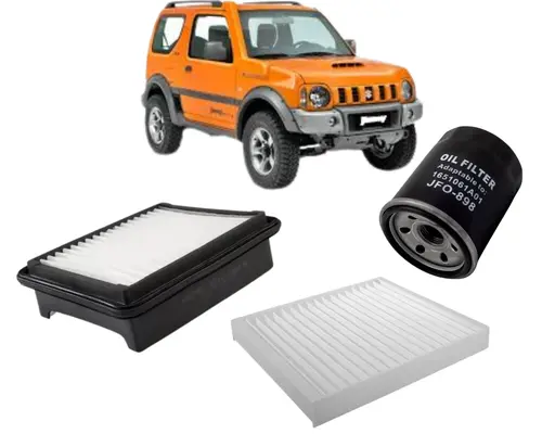 KIT FILTRO SUZUKI JIMNY 1.3 16V GASOLINA JP000825 JP002246 JP002247