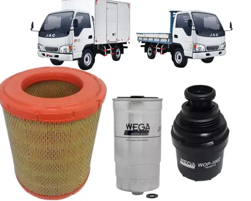 KIT FILTRO JAC T140 CUMMINS 2.8 DIESEL APOS 2012 JP001693 JP002280 JP002282