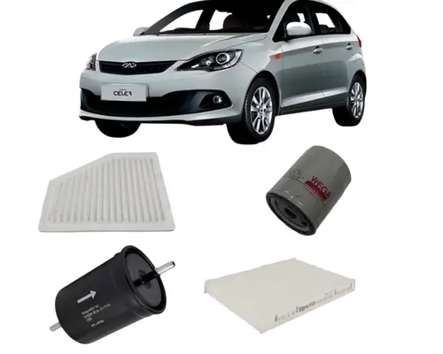 KIT FILTRO CHERY CELER 1.5 16V APOS 2013 REVISAO JP002388 JP002390 JP002394 JP002396