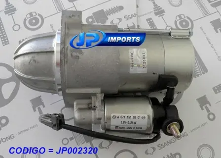 MOTOR PARTIDA SSANGYONG ACTYON NEW SPORT KORANDO 67115-10101 67115-010201 JP002320