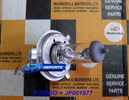 LAMPADA FAROL MAHINDRA SCORPIO 17000A0060N JP001977 JOGO COM 02 PECAS