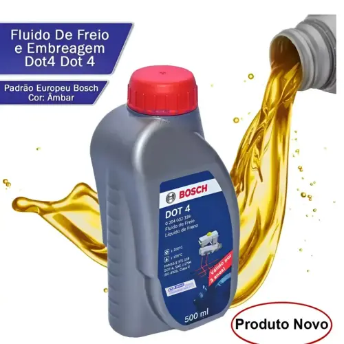 FLUIDO FREIO EMBREAGEM MECANICA DOT4 500ML BOSCH SSANGYONG MAHINDRA HYUNDAY KIA CHERY EFFA TOWNER CHANA JP002536