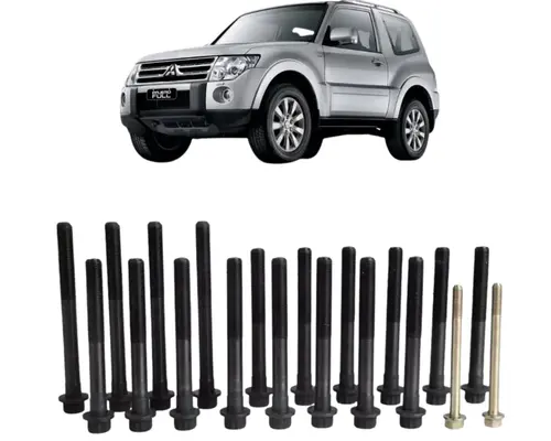 PARAFUSO CABECOTE ( JOGO ) MITSUBISHI PAJERO SPORT PAJERO FUL MOTOR 2.8 4M40 ME200426 ME200427 ME200848 JP002601
