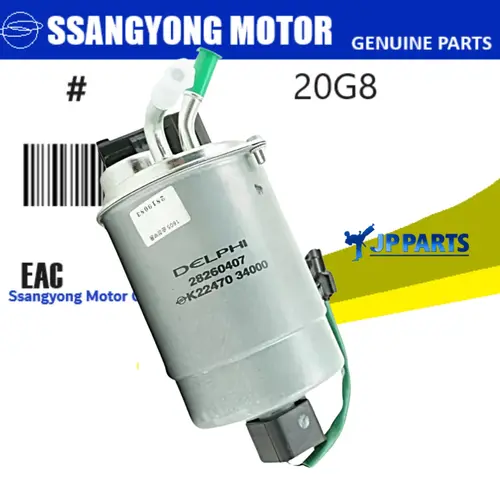 Filtro Combustível Completo SsangYong Actyon New Após 2012 Korando Após 2010
