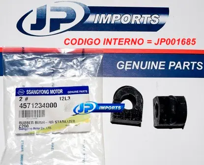 BUCHA BARRA ESTABILIZADORA TRASEIRA JOGO COM 02 PECAS SSANGYONG KORANDO APOS 2010 4571234000 45712-34000 JP001685 SSANGYONG