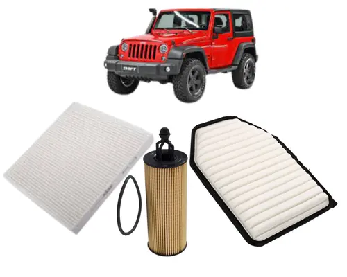 KIT FILTRO JEEP WRANGLER 3.6 V6 12V SPORT UNLIMITED APOS 2012 JP002239 JP002743 JP002744