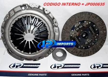 KIT EMBREAGEM NISSAN PICK-UP FRONTIER 2.5 16V LE / SE / SEL / XE APOS 2007 A 2012 JP000635 DISCO 250MM E 24 EST