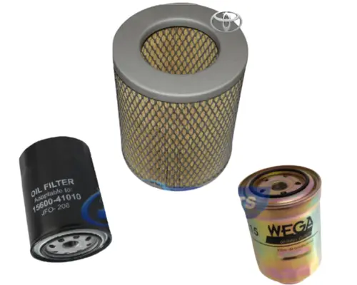 KIT FILTRO TOYOTA HILUX 2.8 LAND CRUISER 2.4 DIESEL 15600-41010 17801-54080 2330364010 JP000308 JP000921 JP001723