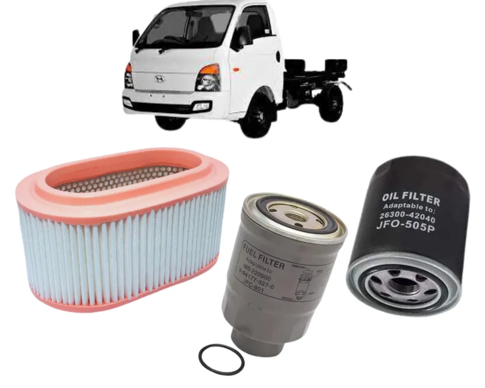 KIT FILTRO HYUNDAI HR 2.5 8V TCI DIESEL 97CV 2005 A 2012 JP000920 JP001415 JP002284