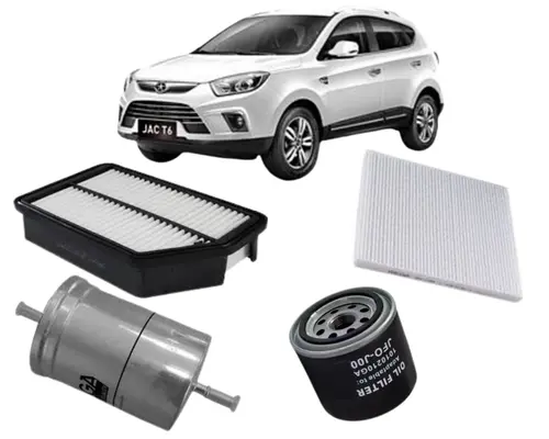KIT FILTRO JAC T6 2.0 16V JET FLEX 160CV APOS 2014 JP002274 JP002285 JP002835 JP002839