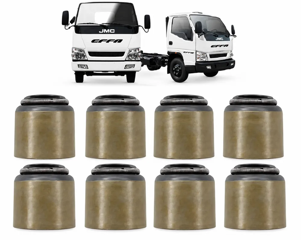 Jogo de Retentores de Válvula do Cabeçote Effa JMC N601 N900 2.8 Diesel Após 2011 – 8 Peças
