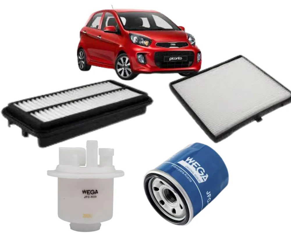 KIT FILTRO KIA PICANTO 1.0 1.1 DE 2006 A 2011 JP001483 JP001970 JP002297 JP002967