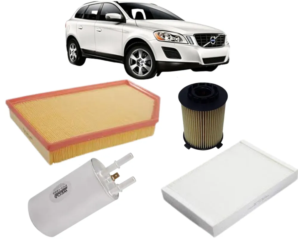 KIT FILTRO VOLVO XC60 2.0 T5 APOS 2014 30748212 30767022 30792046 31372212 JP000814 JP002969 JP002971 JP002972
