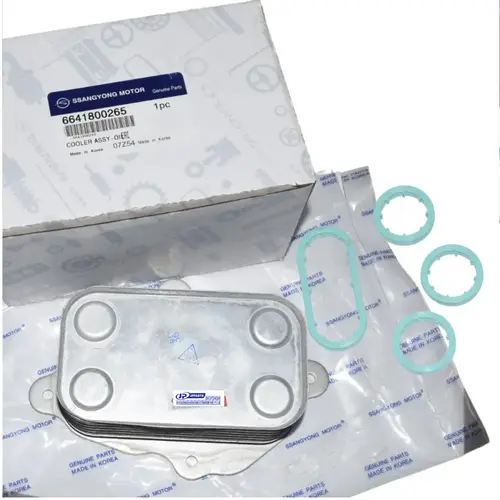 RADIADOR OLEO + JUNTAS ( TROCADOR CALOR / RESFRIADOR OLEO ) SSANGYONG ACTYON KYRON REXTON DIESEL