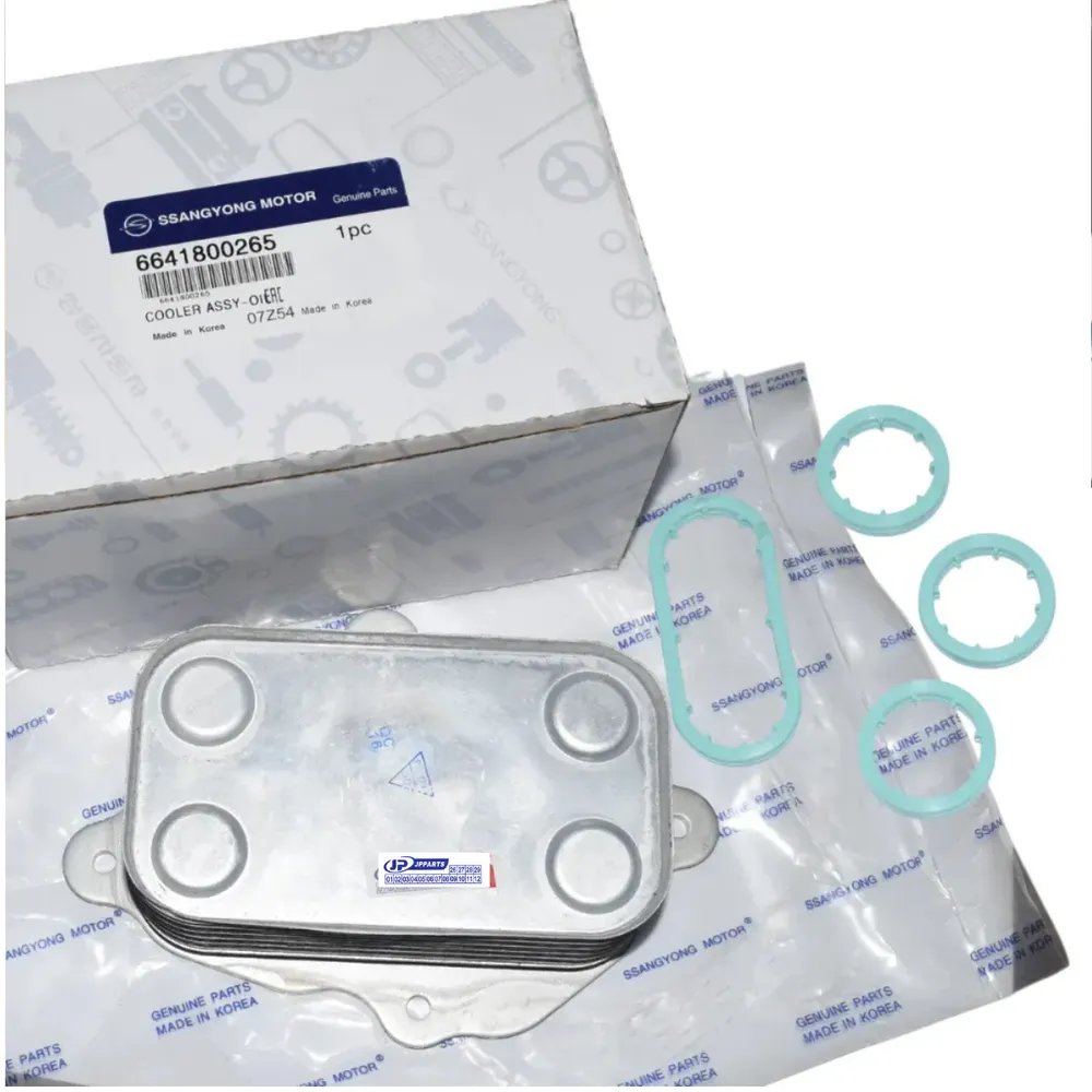 RADIADOR OLEO + JUNTAS ( TROCADOR CALOR / RESFRIADOR OLEO ) SSANGYONG ACTYON KYRON REXTON DIESEL