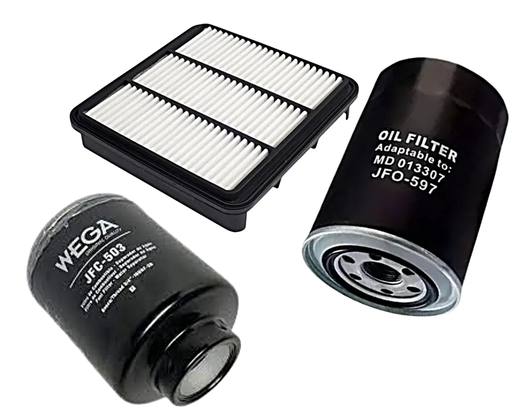 KIT FILTRO MITSUBISHI L200 TRITON 3.2 TDI TURBO DIESEL DE 2008 A 2010 JP000854 JP000918 JP001652