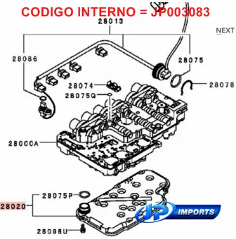FILTRO CAMBIO MITSUBISHI PAJERO FULL SPORT L200 TRITON MR528836 MR-528.836 JP003083