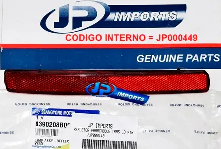 REFLETOR LD PARACHOQUE TRASEIRO SSANGYONG KYRON REXTON 8390208B00 83902-08B00 JP000449