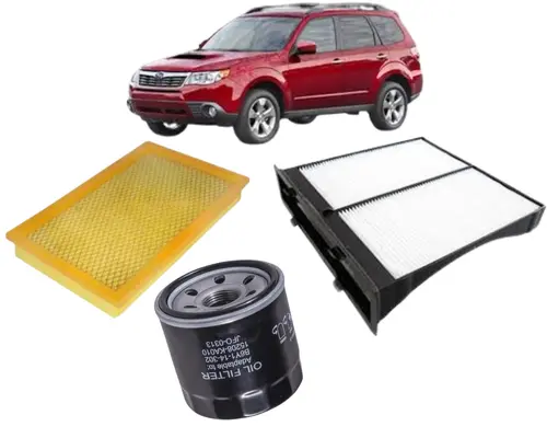 KIT FILTRO SUBARU FORESTER XT 2.5 16V APOS 2009 72880FG000 16546AA020 15208AA020 JP002402 JP002403 JP002691