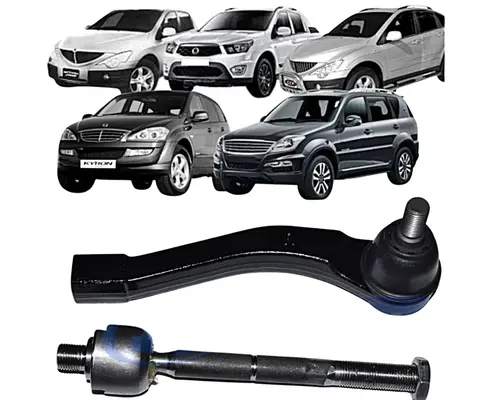 TERMINAL DIRECAO LD + BARRA AXIAL DIRECAO SSANGYONG ACTYON KYRON REXTON 4666009013 4666680436 JP000065 JP000704