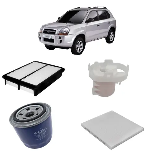 KIT FILTRO HYUNDAI TUCSON 2.0 2.7 GASOLINA KIA SPORTAGE 2.0 2.7 GASOLINA JP000963 JP000707 JP001748 JP001832