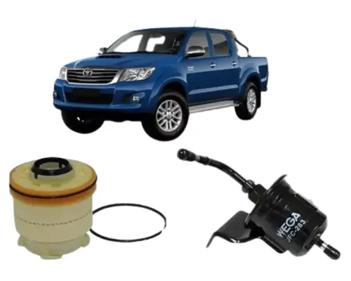 KIT FILTRO COMBUSTIVEL TOYOTA HILUX 2.5 3.0 DIESEL APOS 2012 JP003404 JP003405