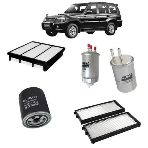 KIT FILTRO HYUNDAI TERRACAN 2.9 Crdi DIESEL APOS 2001 JP000499 JP000805 JP002266 JP002275 JP002284