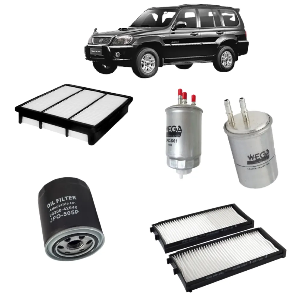 KIT FILTRO HYUNDAI TERRACAN 2.9 Crdi DIESEL APOS 2001 JP000499 JP000805 JP002266 JP002275 JP002284