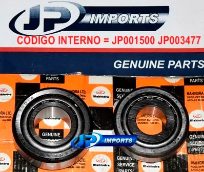 KIT ROLAMENTO DIFERENCIAL PINHAO MAHINDRA 2.6 JP001500 JP003477