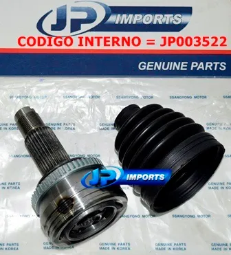 JUNTA HOMOCINETICA EXTERNA ( SEMI-EIXO ) SSANGYONG KORANDO APOS 2010 JP003522 MODELO 28 X 22