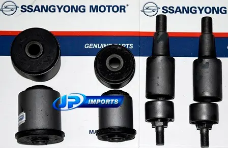 BUCHA BANDEJA PARA 02 BANDEJA INFERIOR COM 08 PECAS SSANGYONG ACTYON KYRON REXTON JP003510 JP003511 JP003085 JP003086 ORIGINAL SSANGYONG