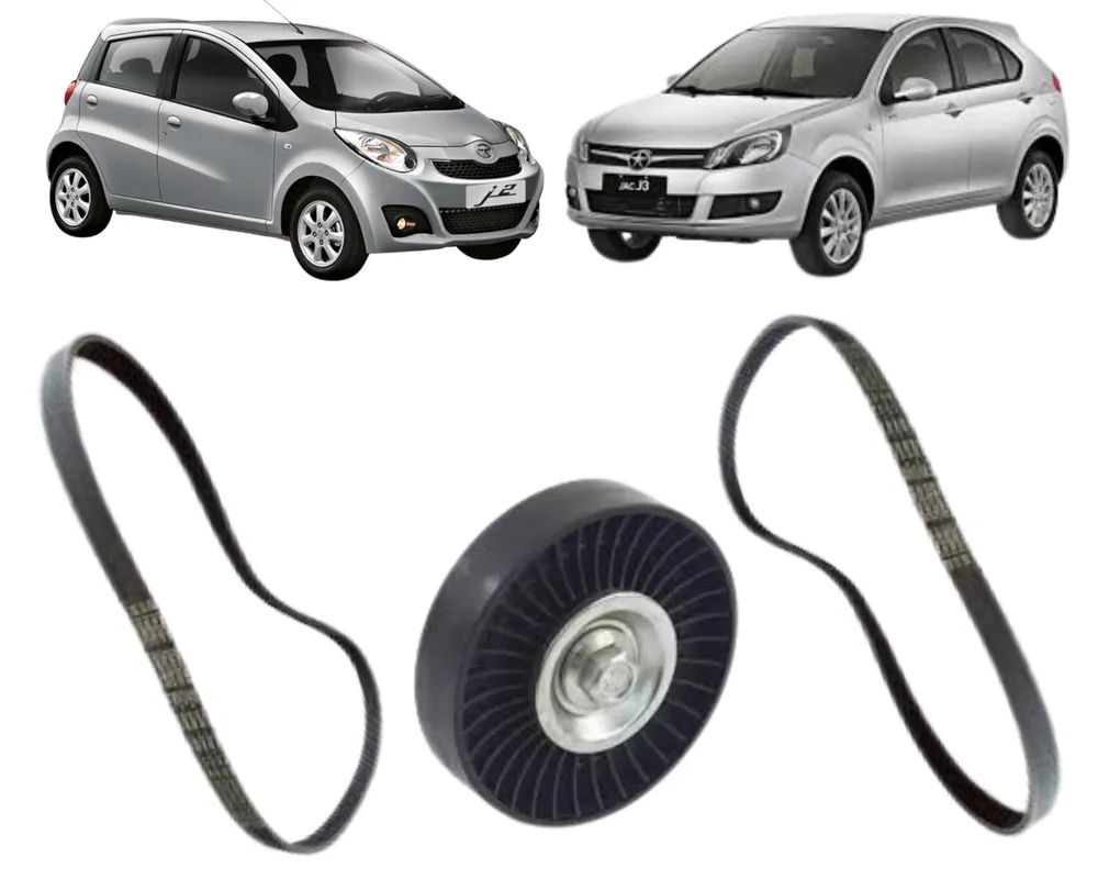 KIT CORREIAS E POLIA JAC J2 1.4 16v J3 1.4 16v JP002857 JP003576 JP003577