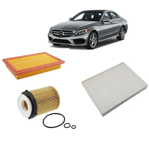 KIT FILTRO MERCEDES BENZ C180 C200 C250 E250 APOS 2015 1668300018 2701800109 2740940104 JP001726 JP003517 JP003651