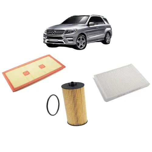 KIT FILTRO MERCEDES BENZ ML350 CGI 3.5 APOS 2012 1668300018 2760940004 2761840025 JP002669 JP002713 JP003651