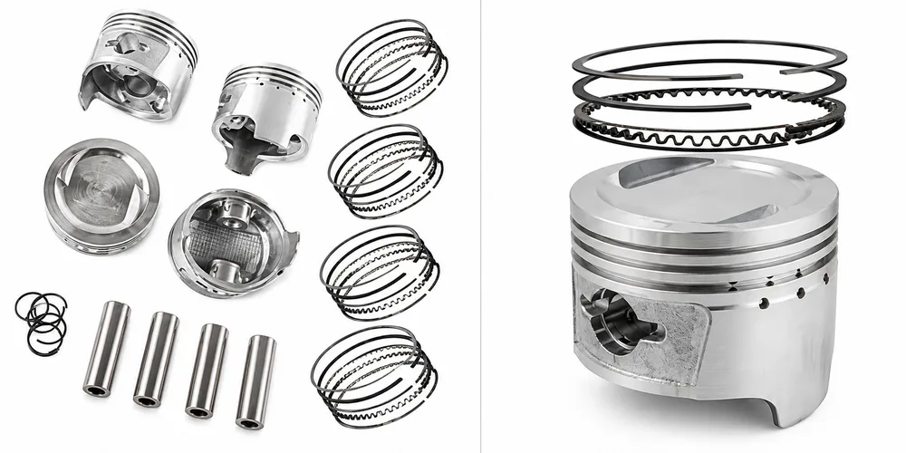 Kit Pistão + Anéis STD Motor F10A Changan Chana Cargo Family Mini Start Utility 1.0 8V