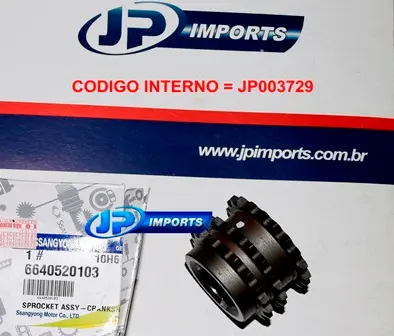 ENGRENAGEM VIRABREQUIM SSANGYONG ACTYON KYRON REXTON 6640520103 66405-20103 JP003729