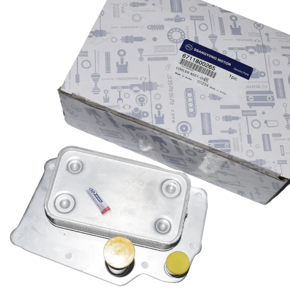 RADIADOR OLEO ( TROCADOR CALOR / RESFRIADOR OLEO ) SSANGYONG ACTYON NEW SPORT APOS 2012 KORANDO APOS 2010 6711800265 67118-00265 JP003222