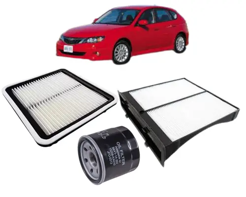 KIT FILTRO SUBARU IMPREZA 1.5 2.0 2.5 GASOLINA APOS 2007 72880FG000 16546AA090 15208AA130 JP000997 JP002402 JP002691