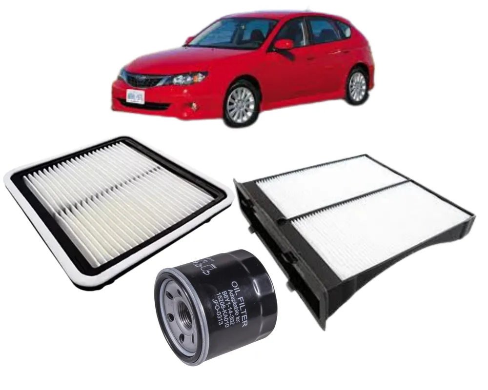 KIT FILTRO SUBARU IMPREZA 1.5 2.0 2.5 GASOLINA APOS 2007 72880FG000 16546AA090 15208AA130 JP000997 JP002402 JP002691