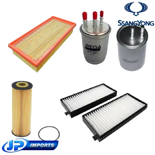 KIT FILTRO COM FILTRO COMBUSTIVEL 3 VIAS SSANGYONG REXTON 2.7 TODAS JP000439 JP000443 JP000499 JP000972 JP003586