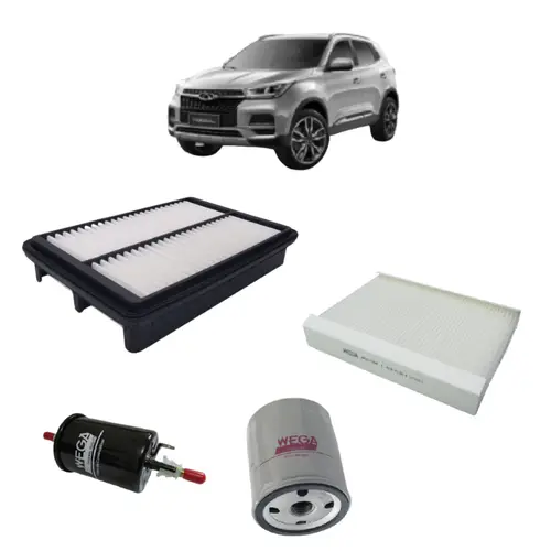 KIT FILTRO CHERY TIGGO 5X TURBO FLEX 1.5 VVT APOS 2018 JP002153 JP002389 JP002394 JP003832