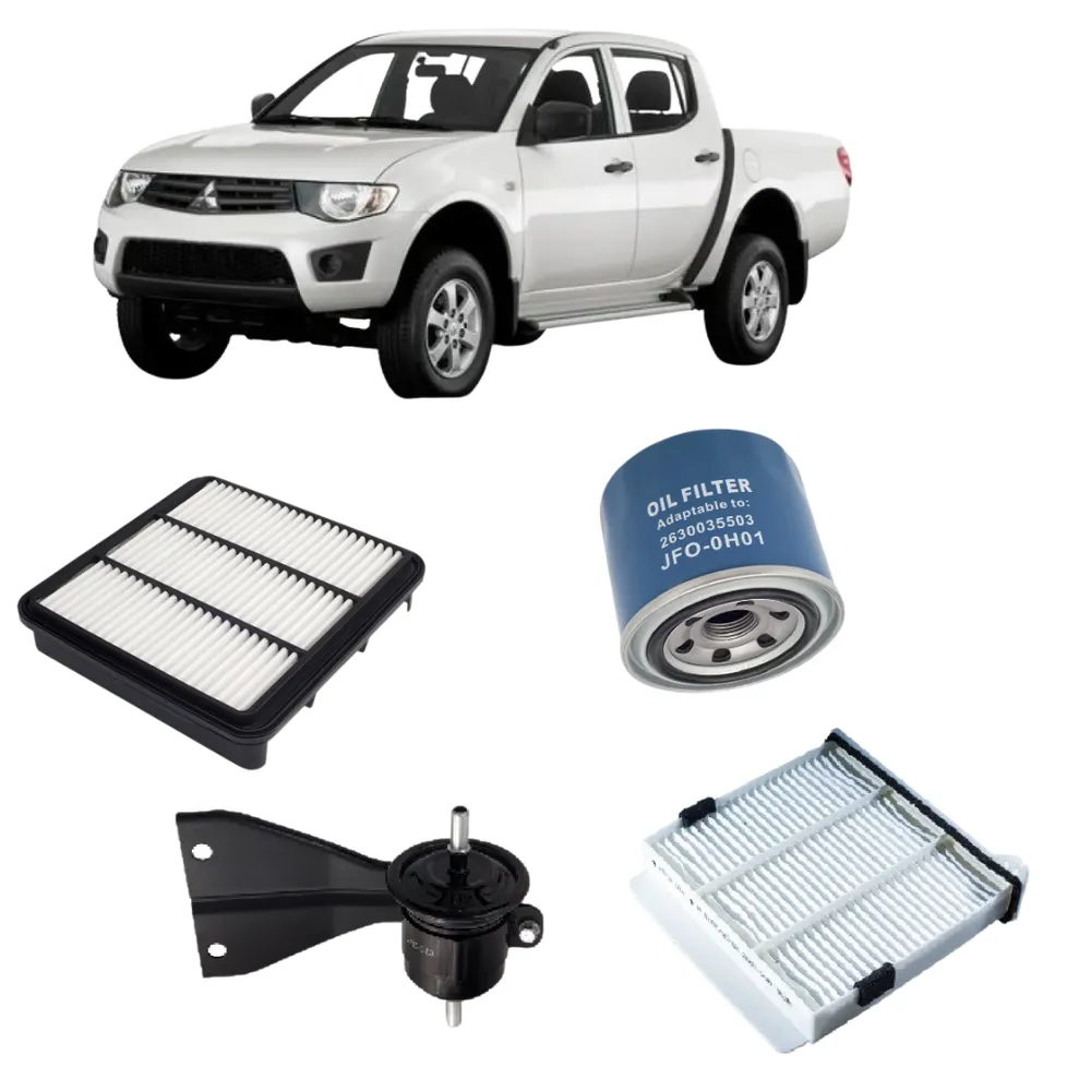 KIT FILTRO MITSUBISHI L200 TRITON 3.5 V6 200CV GASOLINA APOS 2007 JP000919 JP001652 JP001832 JP002709