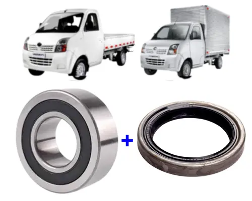 ROLAMENTO + RETENTOR PARA 01 RODA TRASEIRA LIFAN FOISON JP004425 JP004467
