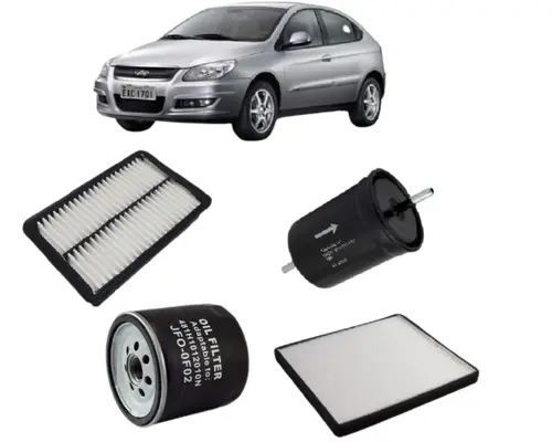 KIT FILTRO CHERY CIELO 1.6 16V APOS 2010 JP002386 JP002390 JP002393 JP002395
